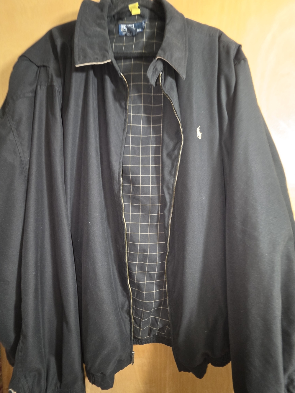 Polo by Ralph Lauren Black Lightweight Zip-Front Jacket